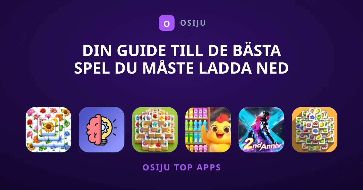 Din Guide Till De Bästa Spel Du Måste Ladda Ned