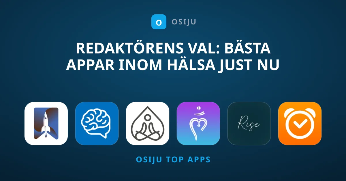 Redaktörens Val: Bästa Appar Inom Hälsa Just Nu