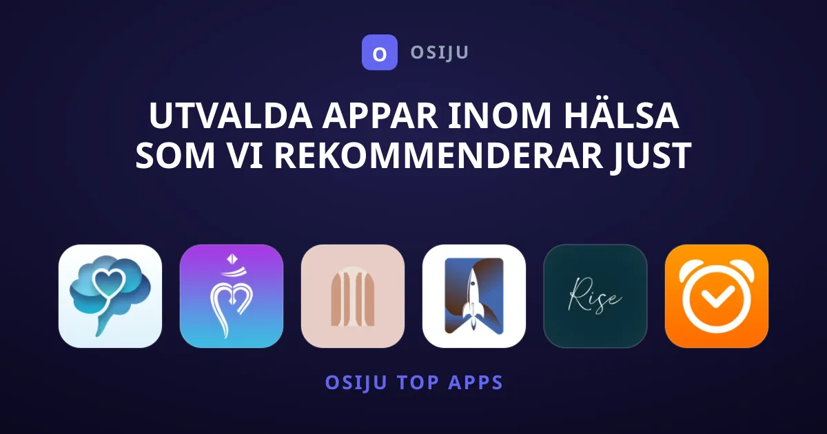 Utvalda Appar Inom Hälsa Som Vi Rekommenderar Just Nu